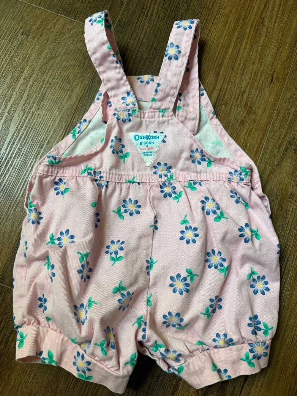 OSHKOSH B'Gosh pink floral bubble Romper